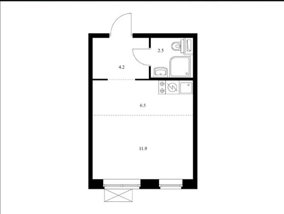 Продажа квартиры-студии 25,2 м², 24/25 этаж