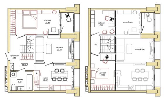 Продажа 2-комнатной квартиры 56,8 м², 17/17 этаж