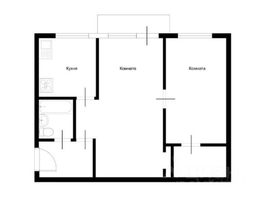 Продажа 2-комнатной квартиры 43 м², 3/5 этаж