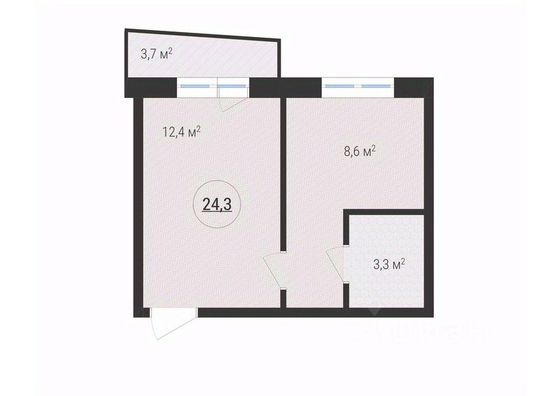 Продажа 1-комнатной квартиры 24 м², 5/10 этаж