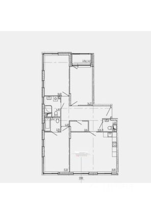 Продажа 3-комнатной квартиры 111,3 м², 14/26 этаж