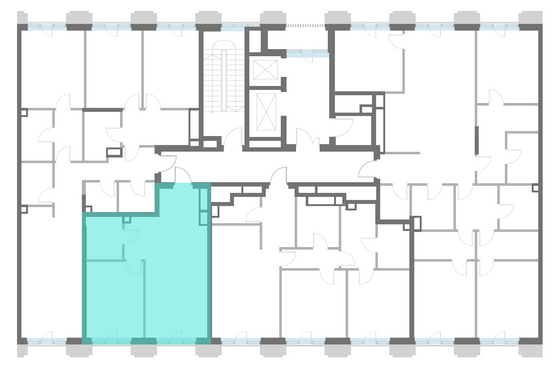 Продажа 1-комнатной квартиры 51,4 м², 3/9 этаж