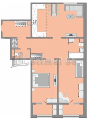 Продажа 3-комнатной квартиры 85,8 м², 12/17 этаж