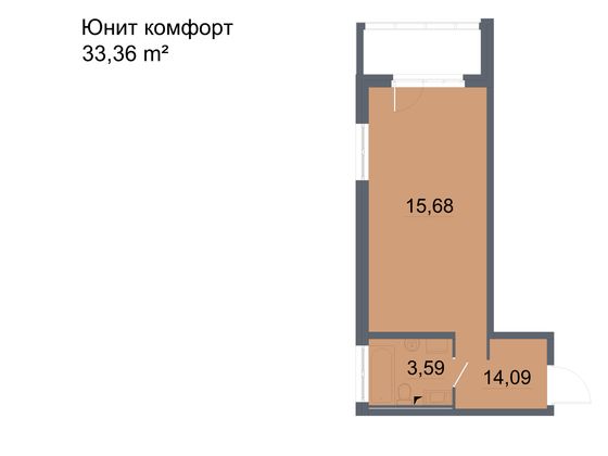 Продажа квартиры-студии 31,6 м², 3/24 этаж