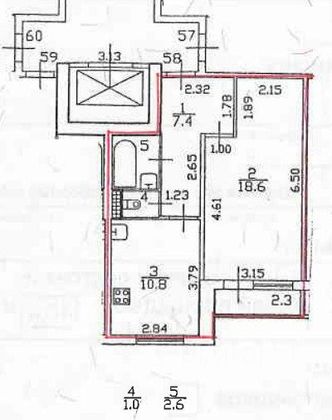 Продажа 1-комнатной квартиры 42,7 м², 5/11 этаж