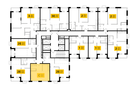 Продажа квартиры-студии 35,1 м², 23/27 этаж