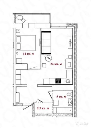 Продажа 2-комнатной квартиры 50 м², 10/15 этаж
