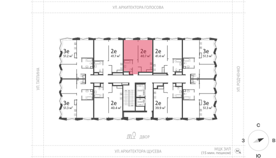 Продажа 1-комнатной квартиры 40,7 м², 13/16 этаж