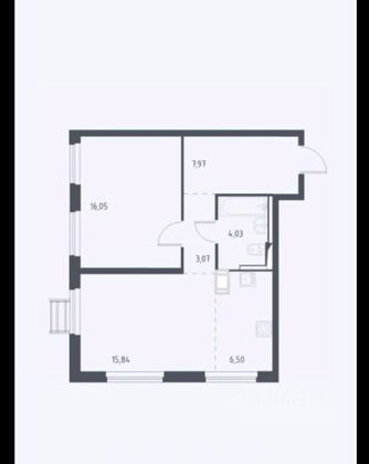 Продажа 2-комнатной квартиры 53,4 м², 16/17 этаж