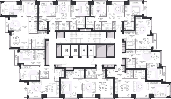 Продажа 1-комнатной квартиры 60,1 м², 4/41 этаж