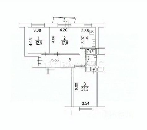 Продажа 3-комнатной квартиры 72 м², 5/8 этаж