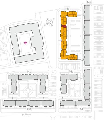 59,1 м², 2-комн. квартира, 1/8 этаж