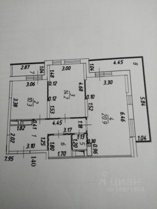 Продажа 2-комнатной квартиры 67 м², 5/25 этаж