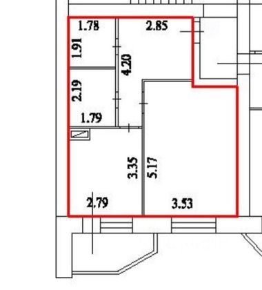 Продажа 1-комнатной квартиры 42,7 м², 3/10 этаж