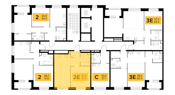 Продажа 2-комнатной квартиры 41,4 м², 10/12 этаж