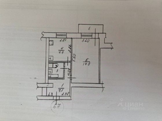 Продажа 1-комнатной квартиры 37 м², 7/10 этаж