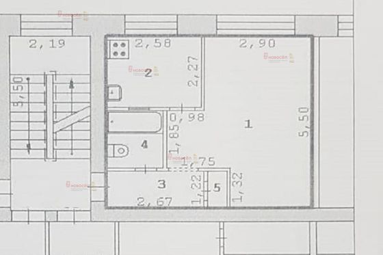 Продажа 1-комнатной квартиры 29,6 м², 2/5 этаж