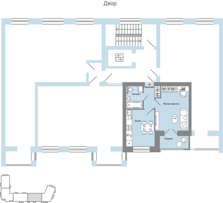 Продажа 1-комнатной квартиры 38 м², 5/8 этаж