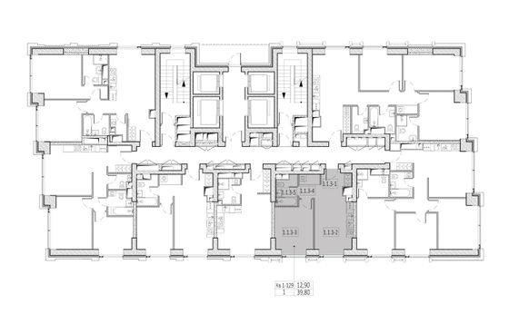 Продажа 1-комнатной квартиры 40,7 м², 20/52 этаж