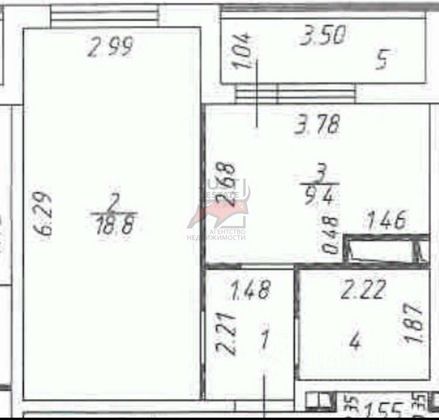 Продажа 1-комнатной квартиры 37 м², 2/8 этаж