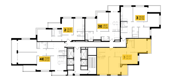Продажа 3-комнатной квартиры 96,4 м², 27/27 этаж