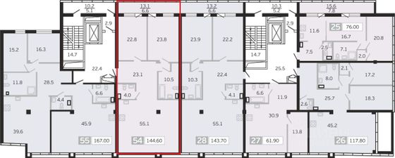 Продажа 3-комнатной квартиры 144,6 м², 9/11 этаж
