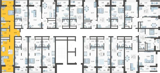 Продажа 2-комнатной квартиры 51 м², 10/19 этаж