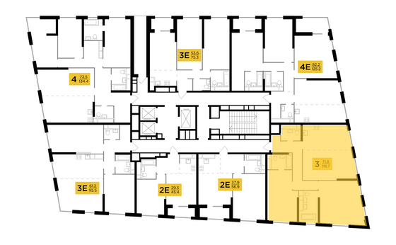 Продажа 3-комнатной квартиры 118,7 м², 27/29 этаж