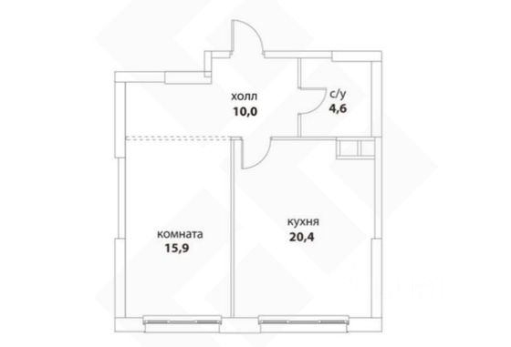 Продажа 2-комнатной квартиры 51,6 м², 11/41 этаж