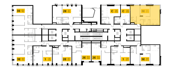 Продажа 3-комнатной квартиры 65,9 м², 3/35 этаж