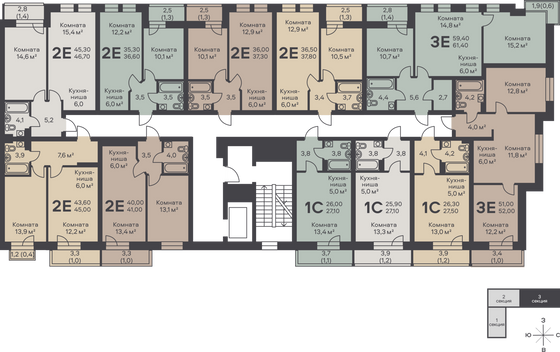 Продажа квартиры-студии 27,1 м², 3/6 этаж