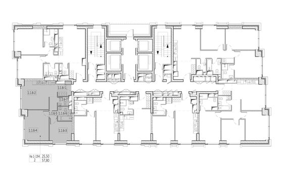 Продажа 2-комнатной квартиры 57,5 м², 29/52 этаж