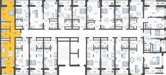 Продажа 2-комнатной квартиры 51 м², 18/19 этаж