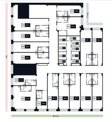 Продажа квартиры-студии 26,7 м², 4/8 этаж
