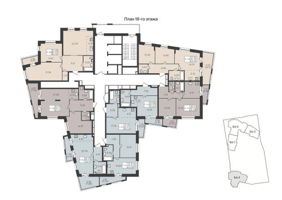 31,9 м², 1-комн. квартира, 16/22 этаж