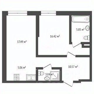 Продажа 2-комнатной квартиры 58,4 м², 5/7 этаж