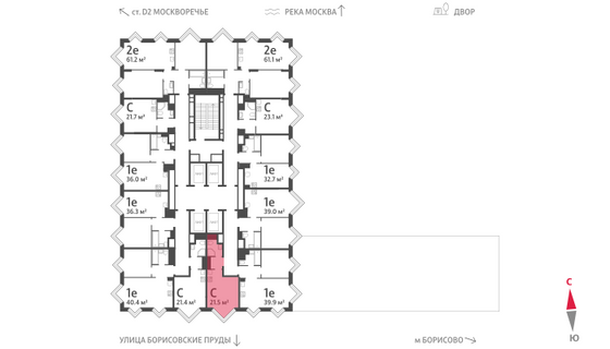 Продажа квартиры-студии 21,5 м², 28/30 этаж