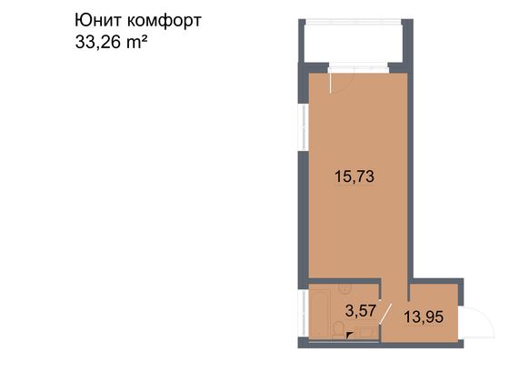 Продажа квартиры-студии 31,6 м², 15/24 этаж