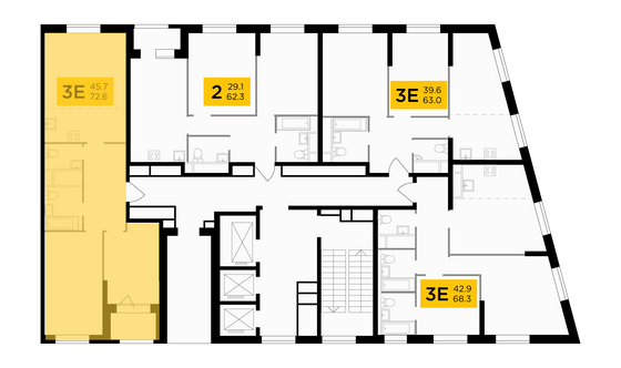 Продажа 3-комнатной квартиры 72,6 м², 27/30 этаж