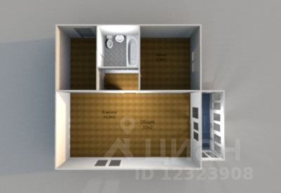 Продажа 1-комнатной квартиры 31 м², 5/5 этаж