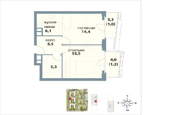 Продажа 1-комнатной квартиры 49 м², 17/27 этаж