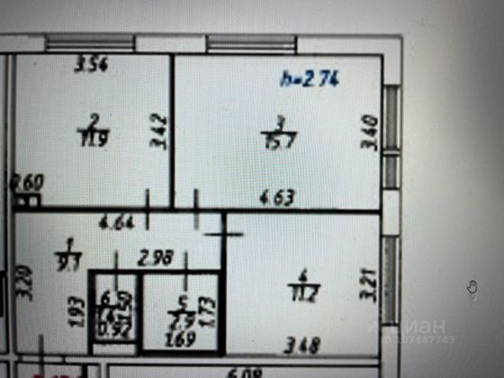 Продажа 2-комнатной квартиры 52,1 м², 13/18 этаж
