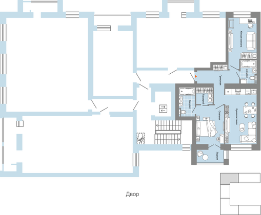 Продажа 3-комнатной квартиры 70 м², 4/6 этаж