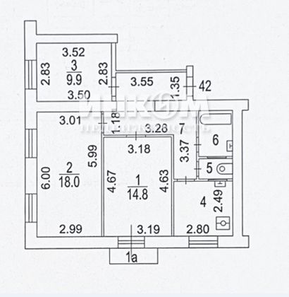 Продажа 1 комнаты, 10 м², 5/5 этаж