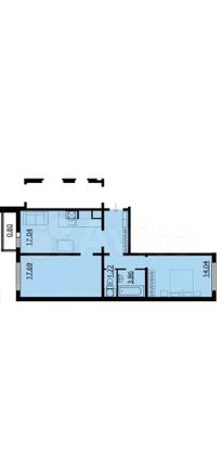 Продажа 2-комнатной квартиры 61,1 м², 2/18 этаж