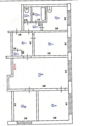 Продажа 4-комнатной квартиры 58,9 м², 2/5 этаж