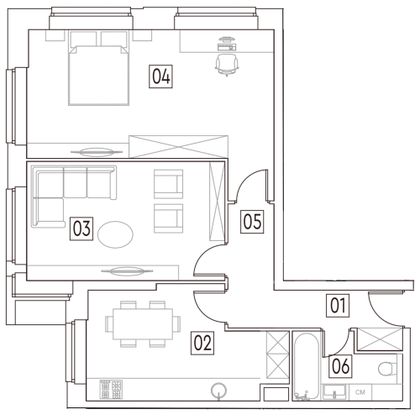 Продажа 2-комнатной квартиры 66 м², 2/29 этаж