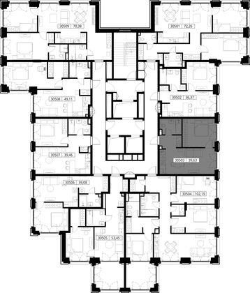 Продажа 1-комнатной квартиры 39,6 м², 5/15 этаж