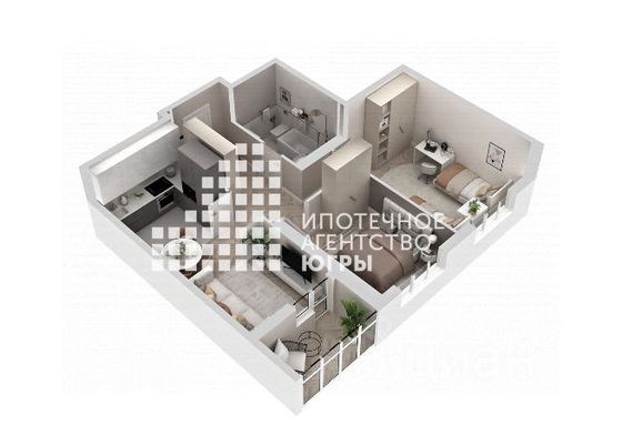 Продажа 2-комнатной квартиры 59 м², 10/16 этаж