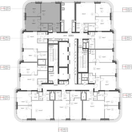 Продажа 2-комнатной квартиры 55,6 м², 50/53 этаж